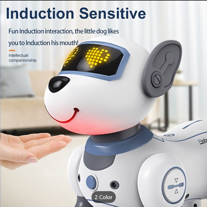 Robo Buddy Dog – Interactive Electronic Pet with LED Eyes & Controller