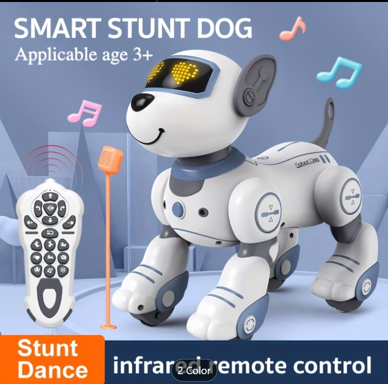 Robo Buddy Dog – Interactive Electronic Pet with LED Eyes & Controller