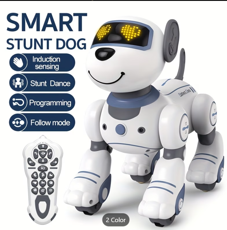 Robo Buddy Dog – Interactive Electronic Pet with LED Eyes & Controller