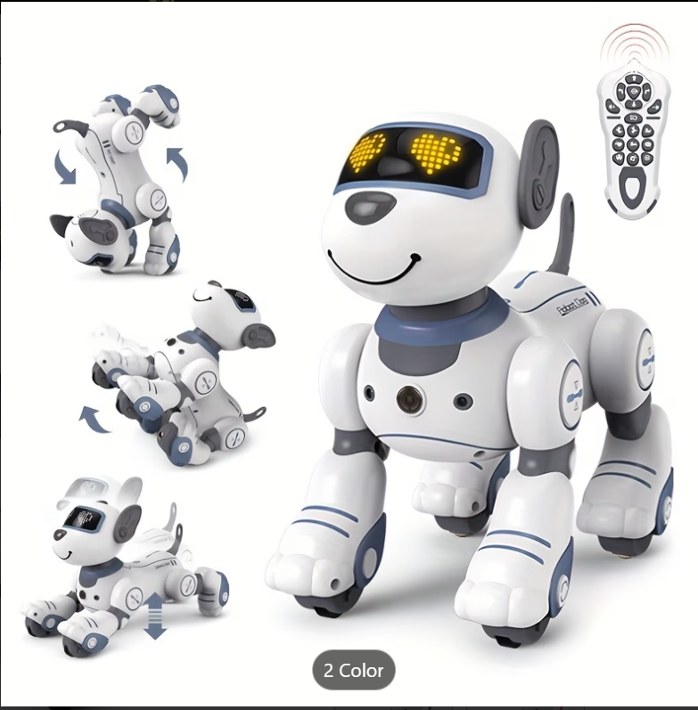 Robo Buddy Dog – Interactive Electronic Pet with LED Eyes & Controller
