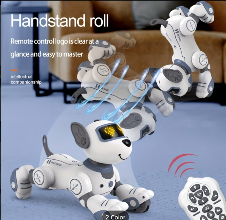 Robo Buddy Dog – Interactive Electronic Pet with LED Eyes & Controller